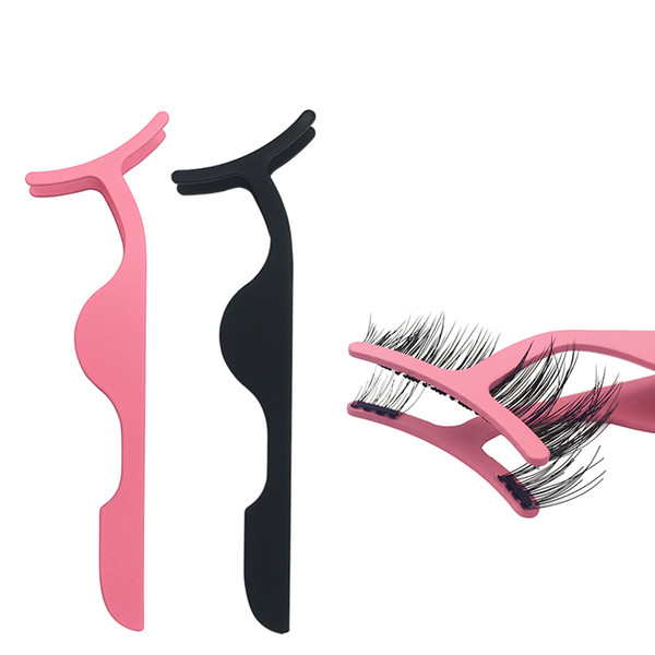 Hot magnetic False Eyelash curler propatalbe multi-function Stainlesss steel false eyelash applicator for wearing magnetic false eyelashes