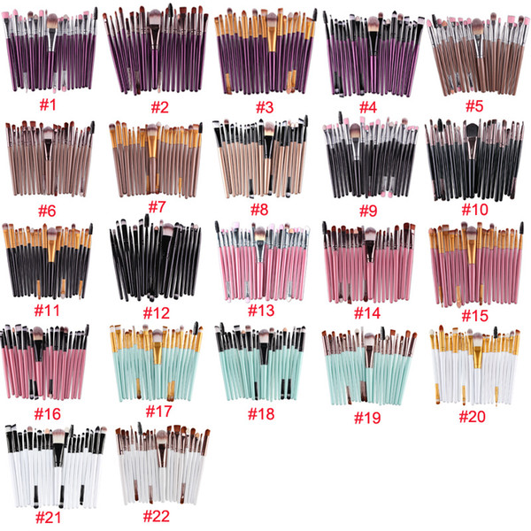 MAANGE 20pcs Cosmetic Makeup Brushes Set Powder Foundation Eyeshadow Eyeliner Lip Brush Tool Brand Make Up Brushes Beauty Tools