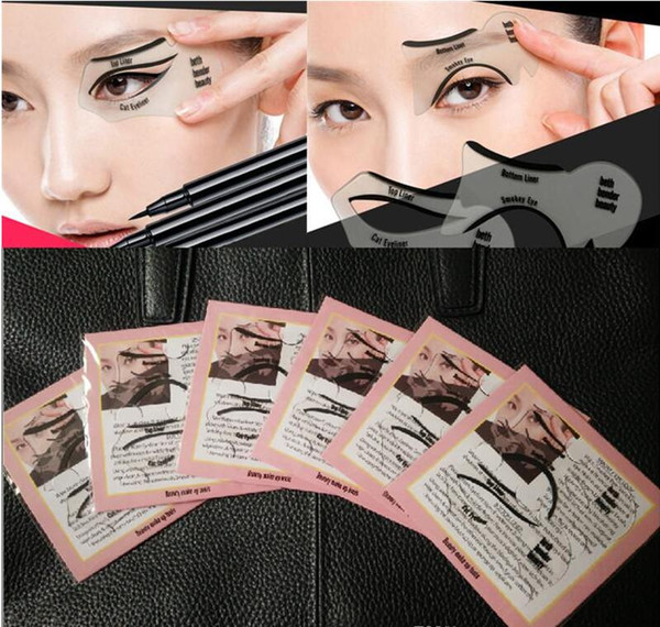 Eye Makeup Eyeliner Stencil Eyebrow Shape Models Template Top Bottom Eyeliner Card Auxiliary Tools Eyebrows Stencils