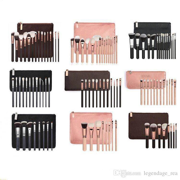 New Brand Z*OEV@ Brush Set Professional Makeup Brush Set Eyeshadow Eyeliner Blending Pencil Cosmetics Tools With makeup PU Bag