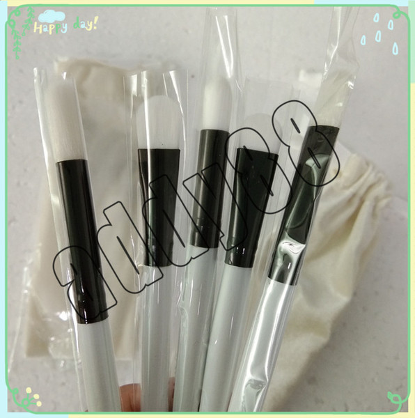 New KL Brand Cosmetics 5pcs white Brush Set Vacation Series Collection Limited Edition Makeup Brushes Free Shipping