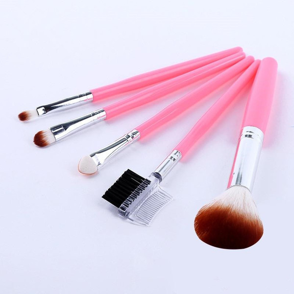 DHL Free shipping Makeup Brushes Set Eyelash Brush Blush Brushes Eye-shadow Brush Sponge Sumudger 5pieces Make Up Tools