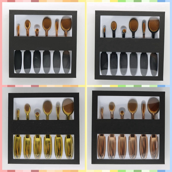 Hot Professional fashion makeup brushes 6 Pieces makeup brush set DHL Free shipping+GIFT