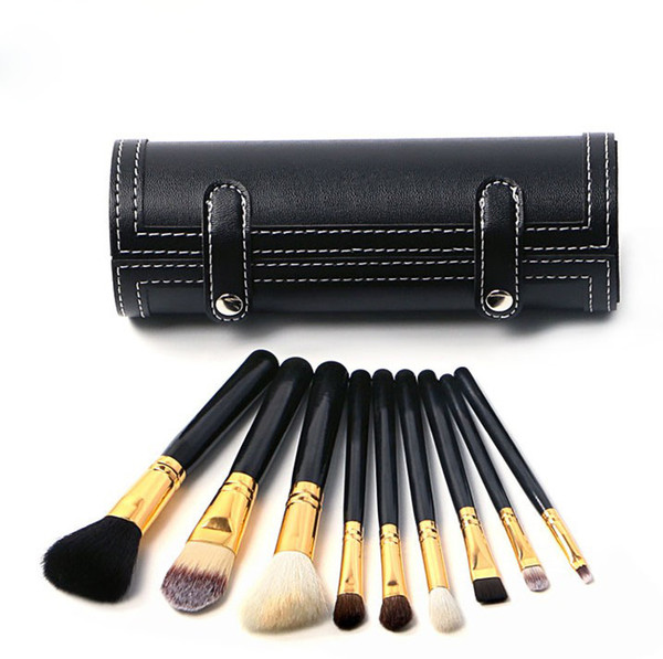 Hot sales! Professional makeup brushes 12 Pieces makeup brush sett Kit +barrel +DHL Free shipping+GIFT