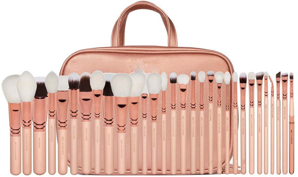 Promotion! New Professional Cosmetics Super makeup brushes 30 Pieces Brush Set Goat hair +bag High-quality Dhl free Shipping+gift