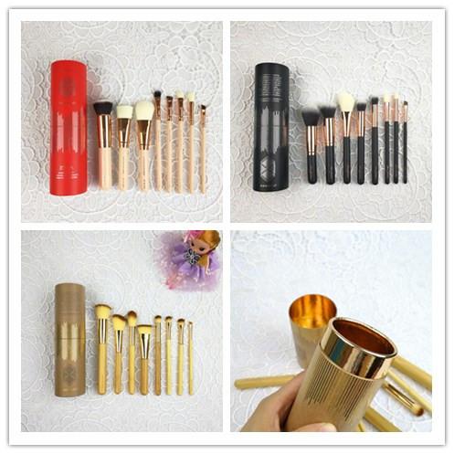 Promotion! New Professional makeup brushes 8 Pieces brush set Goat hair High-quality Dhl free Shipping+gift