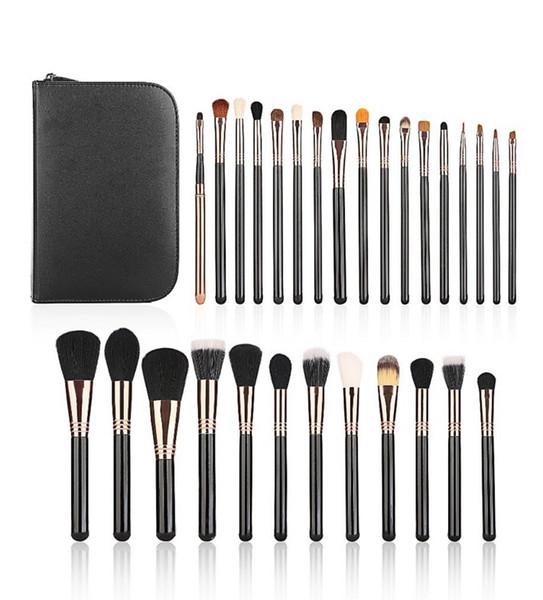 High-quality! new Professional makeup brushes 29 Pieces makeup brush sett Kit +leather Pouch+DHL Free shipping+GIFT