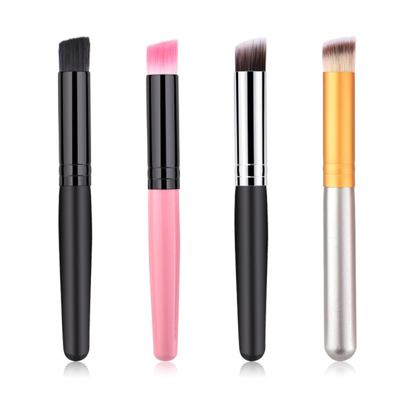 Hot New Makeup Brushes Flat Brush Foundation Blush Brush Powder Concealer Contour Facial Brushes Wooden handle 14*1.2*1.2