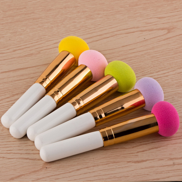 Wholesale New arrival Single mushroom head sponges makeup brush Sponges brush handle sponge puff beauty tool 13.5*2cm