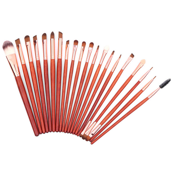 Hot 20pcs/set Redwood Professional Make up Brushes Set Foundation Blusher Powder Eyeshadow Blending Eyebrow Makeup Brushes