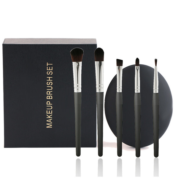 in stock! 5pcs Combination Makeup Brushes Travel Portable Make up brushes Eye Shadow Brush Lip Brush Eyeliner Brush Set