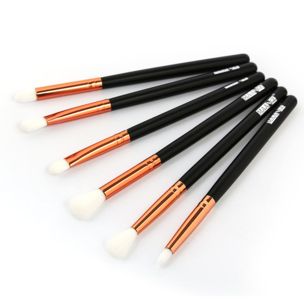 In stock MAG5597 Eye Makeup Brushes Set 6pcs Gold Silver wood Eye brushes set 30pcs DHL Free shipping