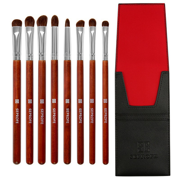 3 Colors SEPROFE 8PCS Makeup Eye Blending Brushes Women Makeup Tool Kits Kabuki Eye Shadow Brushes Makeup MB0216