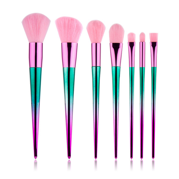 Newest 7pcs Makeup Brushes Set Foundation Blending Power Eyeshadow Cosmetic Make Up Tools Set 20.5*4CM