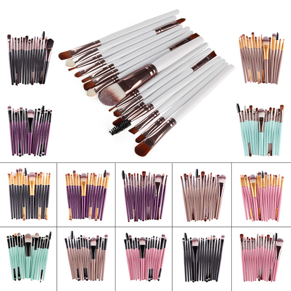 15Pcs/set Makeup Brushes Powder Foundation Eyeshadow Eyeliner Lip Brush Tool Make Up Brushes Beauty Tools MAG5168