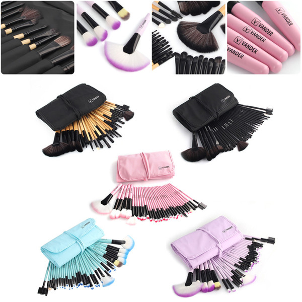 32pcs Makeup Brushes Set Eye shadow brush Foudation Makeup Brushes multi-purpose makeup brush +Cosmetics Bag DHL Free