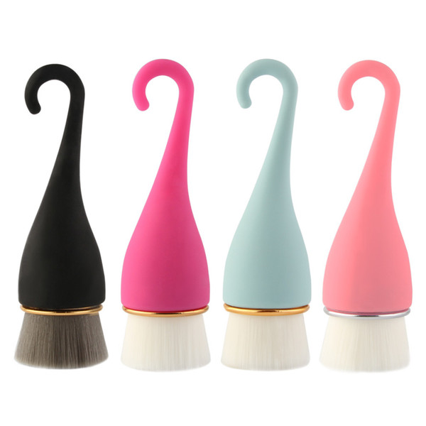 New Linked Face Wash brush 4 colors Wash Face artifact Beauty Tools Black/Pink/Rose red/Blue 12*3.5cm