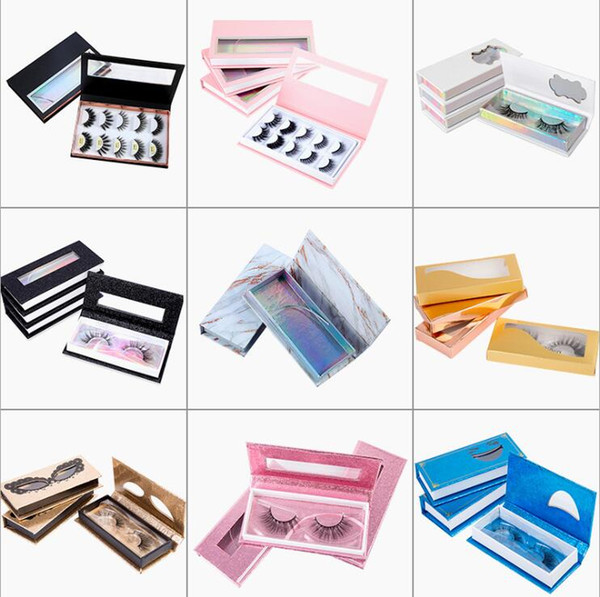 3D Mink Eyelashes Package Box False Eyelashes Packaging Box Fake eyelashes lashes package box Cosmetics empty package