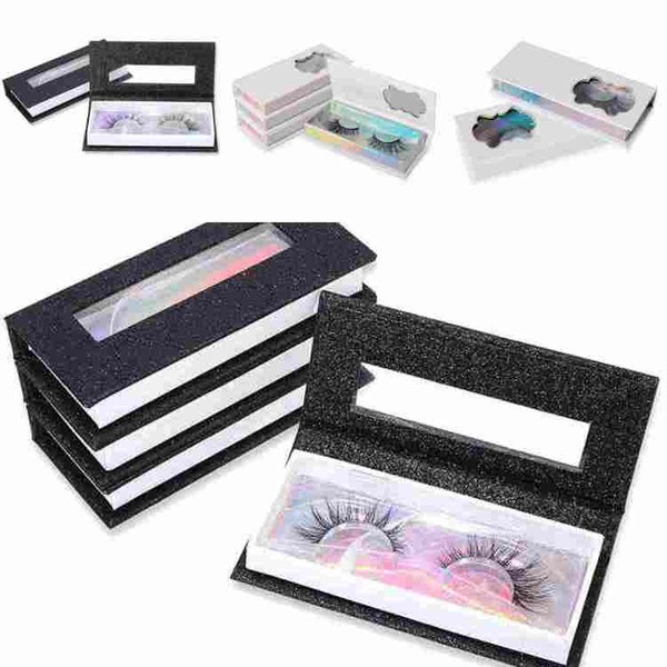 False Eyelash Storage Packing Box Eyelash Boxes Scrub Style Empty Lash Case Reuseable Composite Lash free shipping