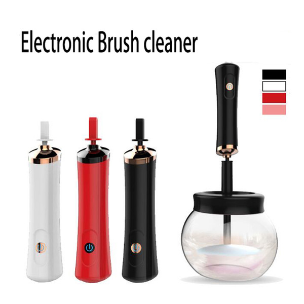 Fashion Eelectronic Makeup brush cleaner and dryer Cleaning Machine Powder Eyeshadow Highlighter electronic make up brush washing tools