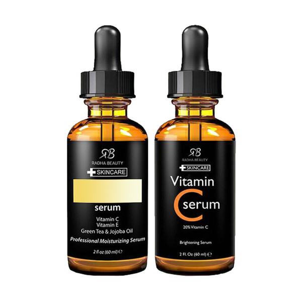 Vitamin C Serum/HA Serum for Face, 2 fl.oz 60ml for Healthy Skin
