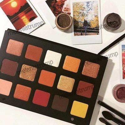 Hot Selling Sunset Palette Makeup Gold Eyeshadow Palette 15 Colors Waterproof Eye Shadow Natural Beauty Cosmetics In Stock