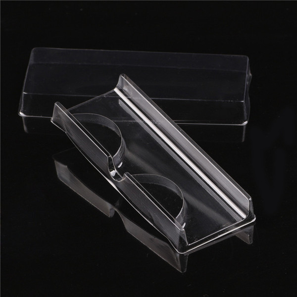 1000set Packing box for eyelash blank eyelashes plastic package all transparent lid tray Magnet Eyelashes DIY soft packing box