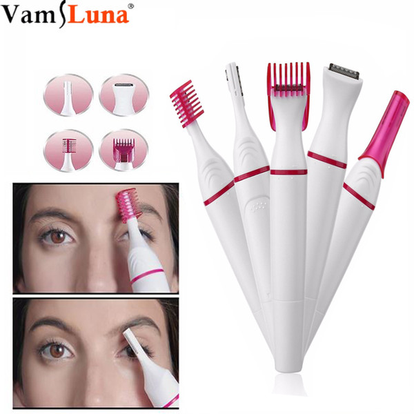 5 In 1 Electric Trimmer Set Razor Bikini for Eyebrow Face Underarm Women Hair Removal Shaver Female Shaving Machine