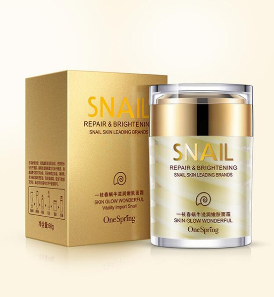 BIOAQUA Natural Snail Essence Facial Cream Moisturizer Hydrating Whitening Skin Anti Aging Oil Control Shrink Pores Skin Care