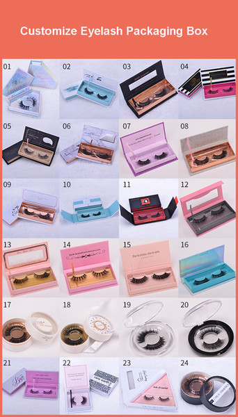 Professional custom Eyelash Packaging Box 3d mink lashes private logo 3D Mink Eyelashes Packing Box