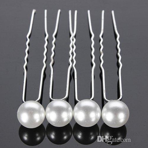 8mm Pearl Hair Pin For Wedding Fashion Alloy Hair Clips Lady Hair Jewelry Hairpin 10000pcs Free Shipping