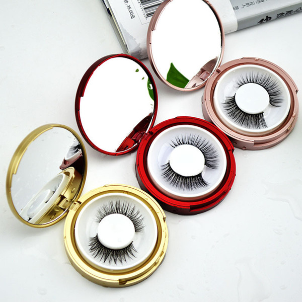 Popular Empty Case Storage Mirror Box False Eyelashes Case Container Cosmetic Storage Mirror Box Eye Lashes