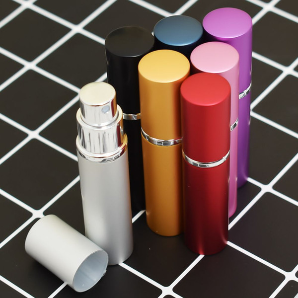 Mini Portable For Travel Aluminum Refillable Perfume Bottle With Spray&Empty Cosmetic Containers With Atomizer