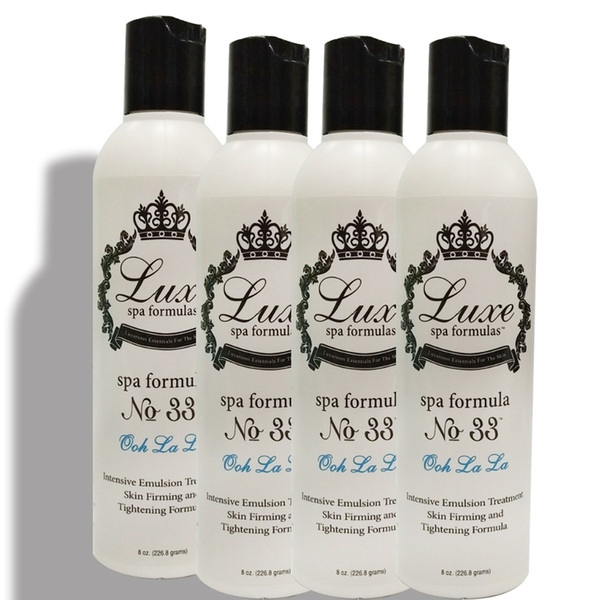 2017 Award Winning and Best Selling Anti Cellulite Cream Skin Firming and Skin Tightening Treatment- Luxe Spa Formula NO.33 (8oz. bottle)