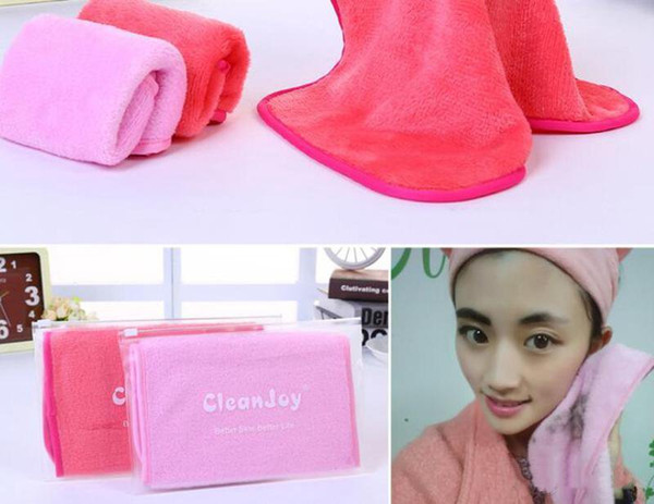 Microfiber Cloth Makeup Remover Towel Face Cleansing Cloth Facial Makeup Clean Pads Water Towel Tools 3 Colors AAA349
