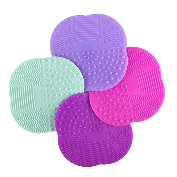 8 Colors Suction cup style Cosmetic Brush Cleaning pad Colorful Cleaning tools top quality good quality