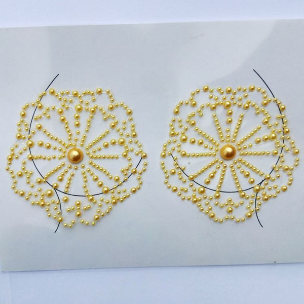 Decent art sparkle gem tattoo decal women's dance party USES DIY eyelet crystals to temporarily decorate a plaster cast