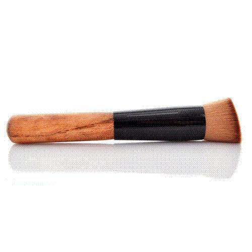 New Powder Oblique Style Brush Wooden Handle Multi-Function Mask Brushes Foundation Makeup Tools handle rail