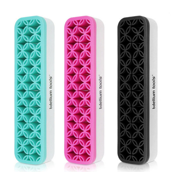 3 Colors Creative Silicone Makeup Brushes Holder Make up Tool Organizer Stand Cosmetic Tools