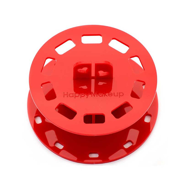 Wholesale-2017 New arrival 10 hole acrylic plastic toothbrush makeup brush holder oval makeup brush holder cosmetic tools