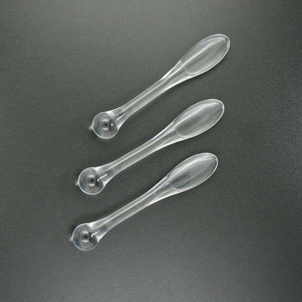 78mm Transparent plastic DIY Face Mask Spoon Facial Mask Stick Cosmetic Spatula Scoop Beauty Makeup Sticks Mud Tools