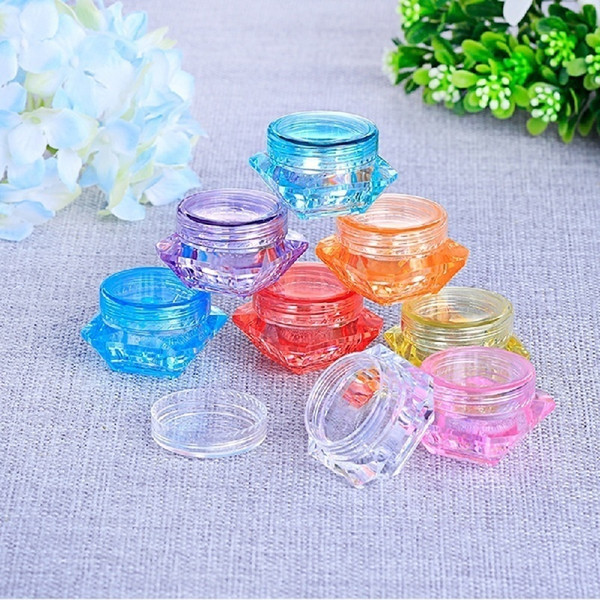 2018 5g Cosmetic Empty Jar Eyeshadow Makeup Face Cream Lip Balm Container Pot