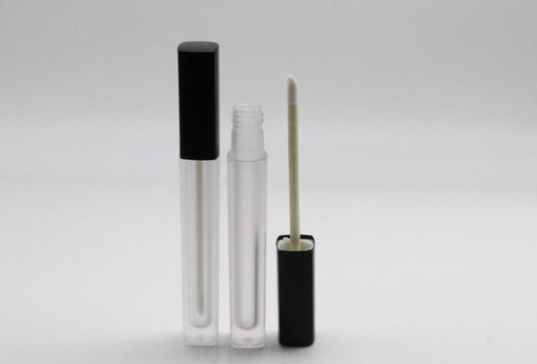 Clear Plastic Lip Gloss Tube Lip Tube With Brush Cap Lipstick Containers