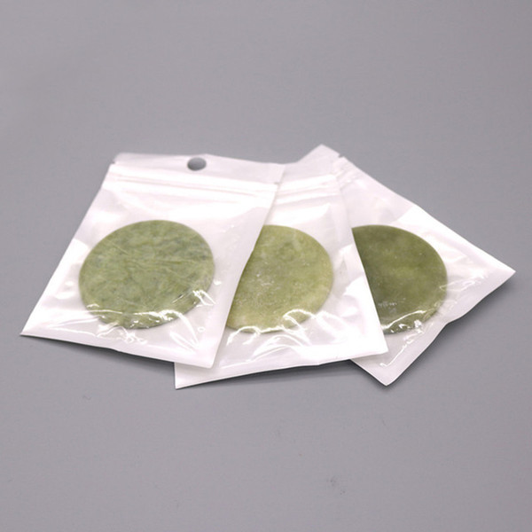Green Artificial Jade Stone False Eyelash Extension Glue Adhesive Pallet Pad Round Flat Stone Eyelash Glue Make up Tools