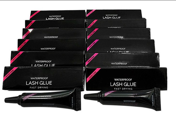 DHL Free Shipping 2018 new in makeup Beauty Eye Lash Glue White & Black Makeup Adhesive Waterproof Fast Drying False Eyelashes Lady
