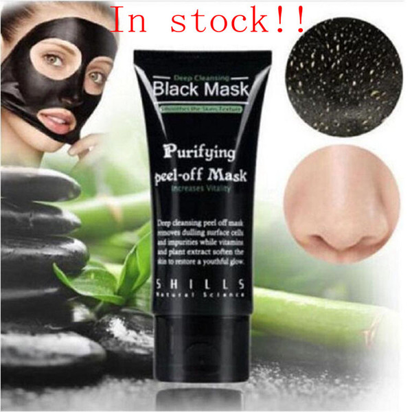 makeup SHILLS Deep Cleansing Black Mask Pore Cleaner 50ml Purifying Peel-off Mask Blackhead Remover Facial Mask Face Care Free DHL