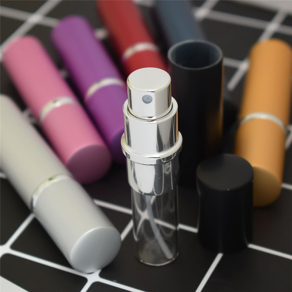 Travel Mini 5ml Container Aluminum Refillable Perfume Spray Bottle Portable With Empty Cosmetic Containers Perfume Bottle The mini perfume