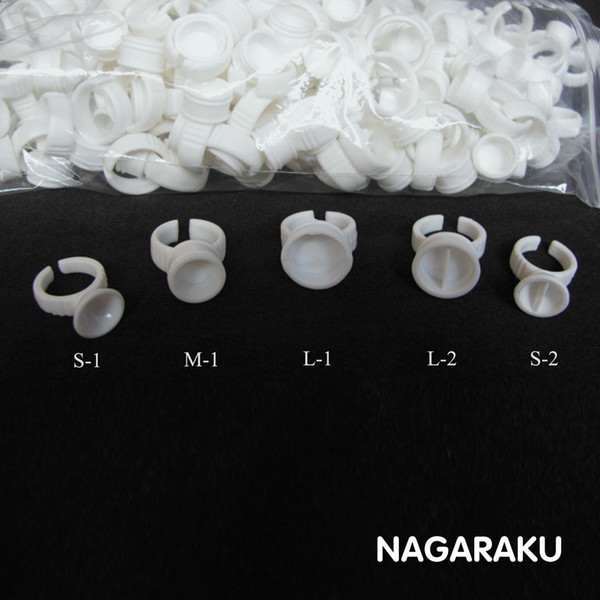 NAGARAKU Eyelash Extension Glue Rings,Glue Holder, Tool Kit Set