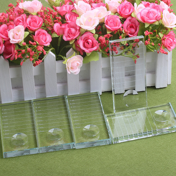 2 Pcs/Lot Glass Stone Eyelash Extension Glue Adshesive Pallet Crystal Stand Fake Eyelahses Stone For Eyelash Extension Free Shipping