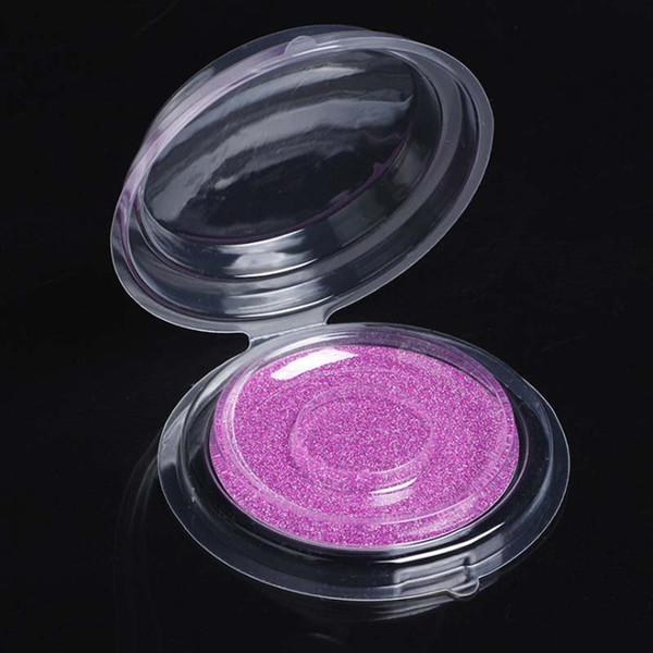 1000pcs Eyelashes Packing Box Pink Gold Silver Colors Blank Transparent False Eyelash Boxes Round Clear Trays lashes packing